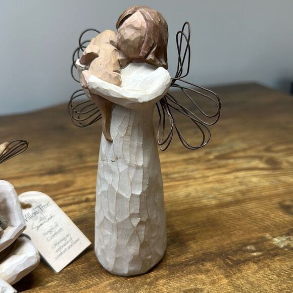 DEMDACO 1999 Willow Tree Angel of Friendship 2001 Angel of Comfort set of 2 - Picture 3 of 8